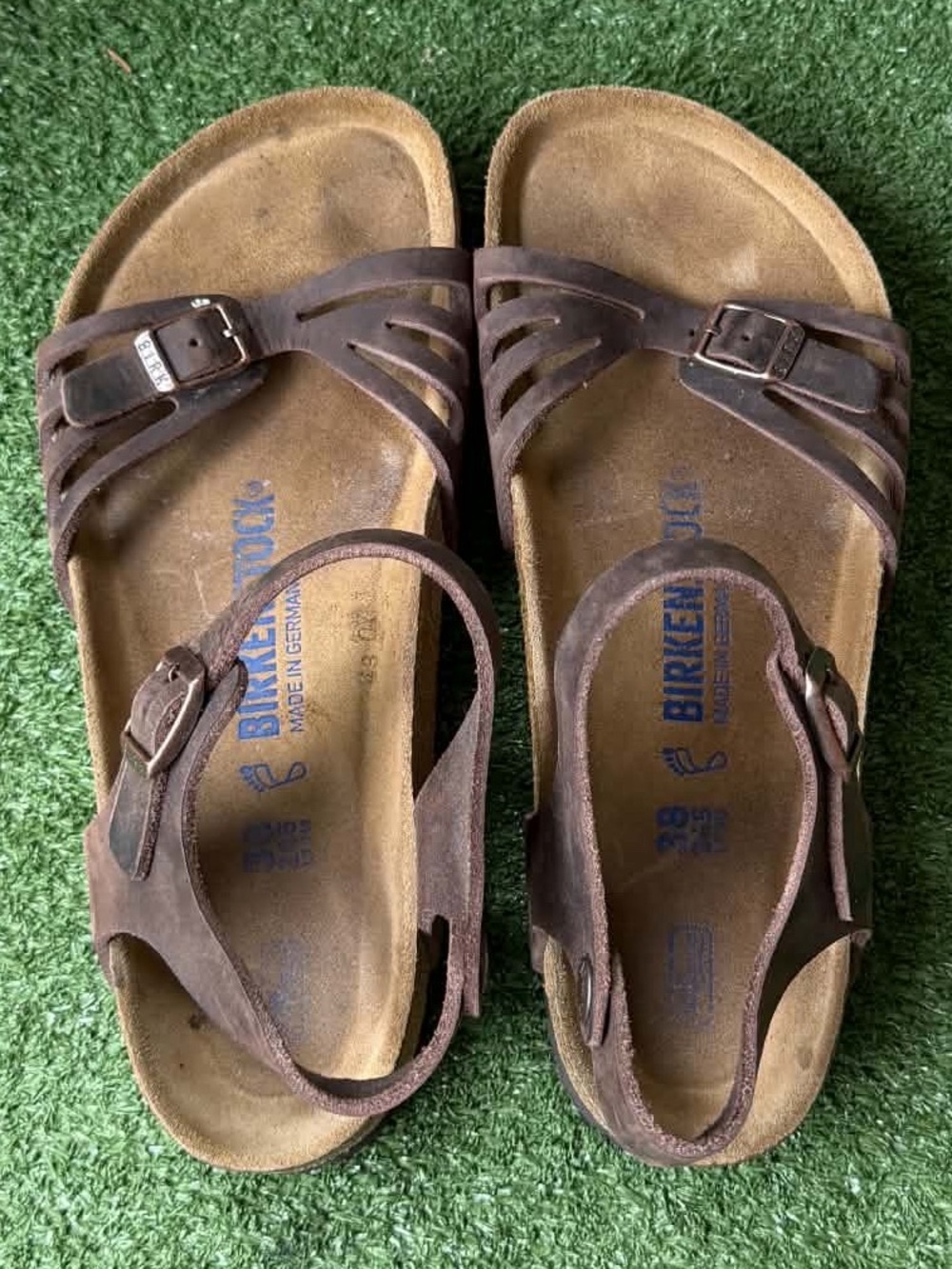 Birkenstock Bali Habana Oiled Leather Womens Sandals